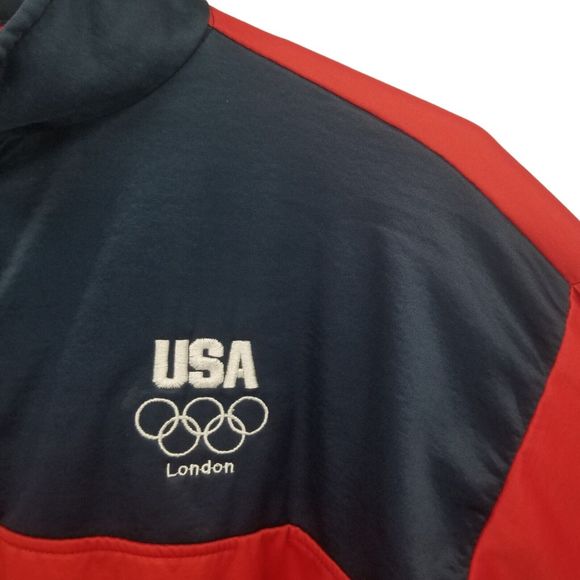 United States Olympic Committee Women XLarge Jacket Zip Track Light Athletic USA - Picture 5 of 9
